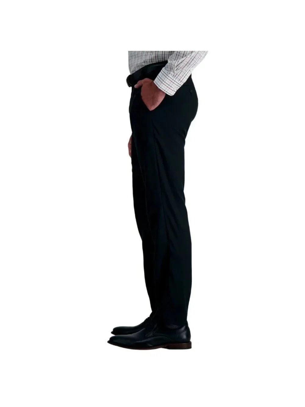 NWOT Haggar Men's 34x30 Black Dress Pants Straight Fit Polyester Blend